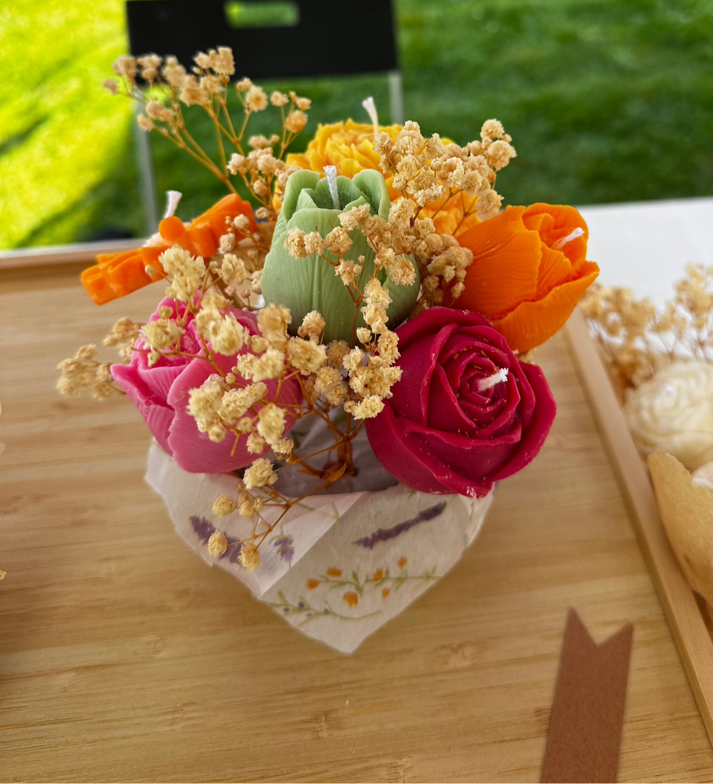 Flower Bouquet Candle