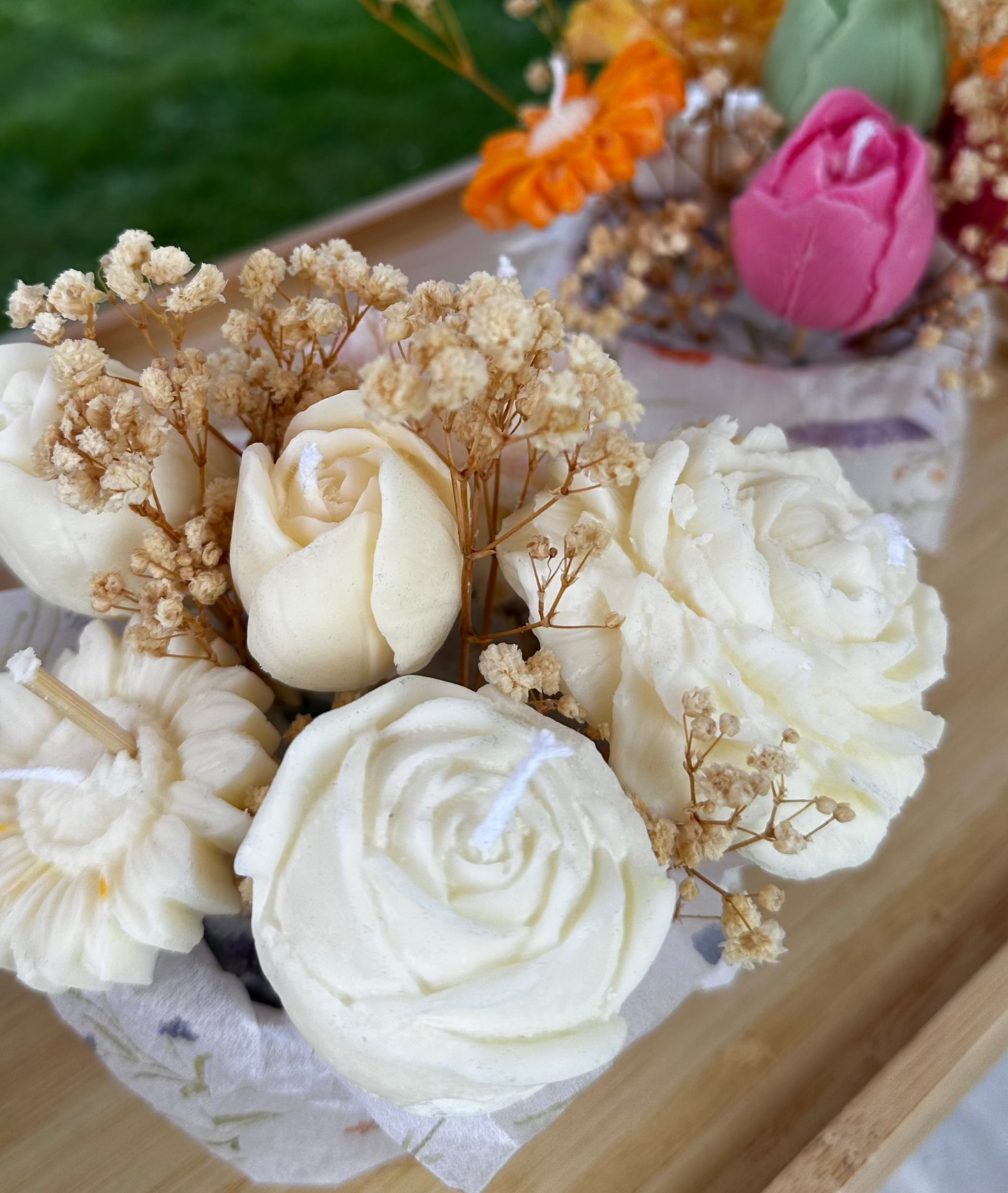 Flower Bouquet Candle